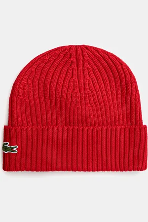 Lacoste Vlněná čepice černá barva