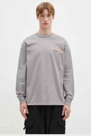 Carhartt Bavlněné tričko s dlouhým rukávem Longsleeve American Script barva