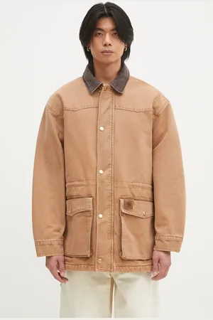 Carhartt Bavlněná bunda OG Santa Fe Coat barva