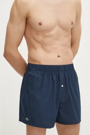 Lacoste Bavlněné boxerky 3-pack tmavomodrá barva