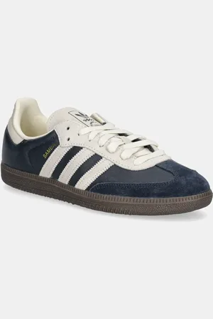 adidas Kožené tenisky Samba OG tmavomodrá barva