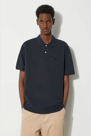 Woolrich Bavlněné polo tričko Classic American Polo tmavomodrá barva