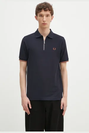 Fred Perry Bavlněné polo tričko tmavomodrá barva