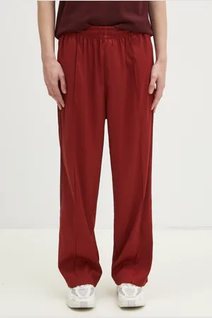 adidas Tepláky Premium Baggy Track Pant vínová barva