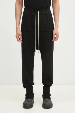 Rick Owens Bavlněné tepláky Rick Owens Prisoner Drawstring barva