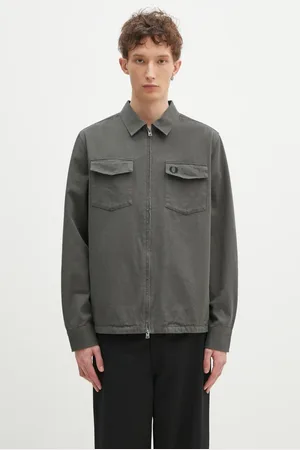 Fred Perry Bavlněná košilová bunda barva