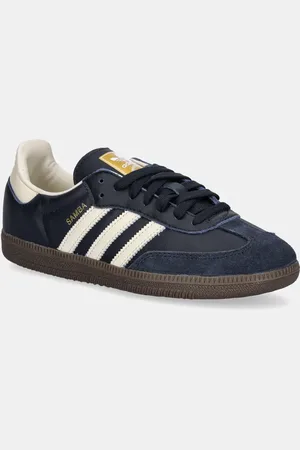 adidas Kožené tenisky Samba OG tmavomodrá barva