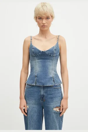 KSUBI Džínová blůza Athena Bustier Aged dámská