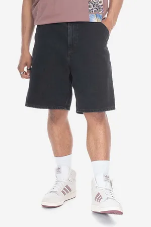 Carhartt Bavlněné riflové kraťasy Single Knee Short barva