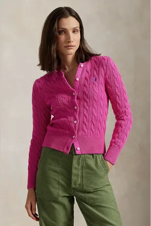 Ralph Lauren Bavlněný kardigan bílá barva
