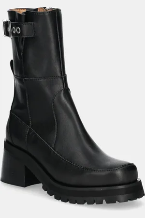 Ganni Nízké kozačky Feminine Buckle Platform Boot dámské