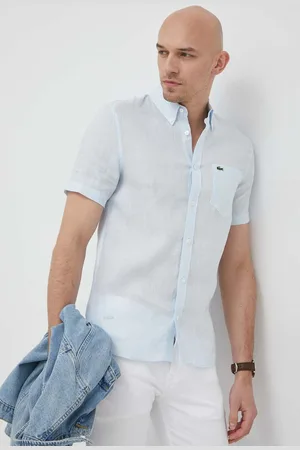 Lacoste Plátěná košile regular