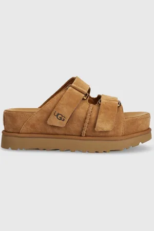 UGG Semišové pantofle Goldenstar Hi Slide dámské