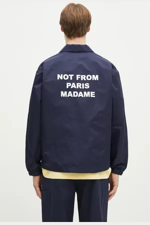 Drôle de Monsieur Bunda La Veste Slogan tmavomodrá barva
