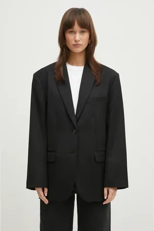 ANINE BING Vlněné sako Quinn Blazer barva