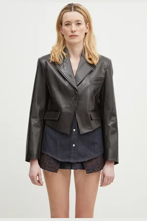 Andersson Bell Sako Hybrid Faux-Leather Blazer barva