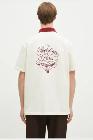 Drôle de Monsieur Bavlněná košile La Chemise Piquee Slogan Vignes barva