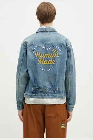 HUMAN MADE Džínová bunda Denim Work Jacket Future barva