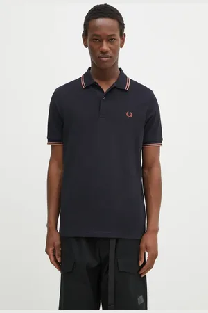 Fred Perry Bavlněné polo tričko tmavomodrá barva
