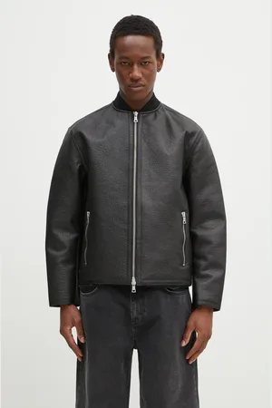 Mki Miyuki-Zoku Kožená bunda Shearling Bomber Jacket barva