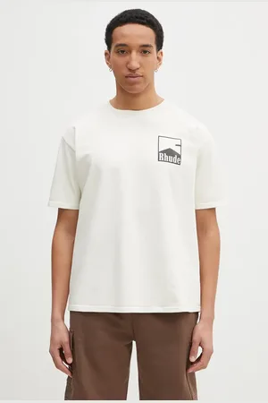 Rhude Bavlněné tričko Chevron barva