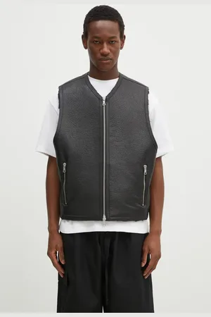 Mki Miyuki-Zoku Kožená vesta Shearling Vest barva