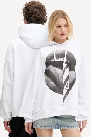 Fiorucci Bavlněná mikina Mouth Print Relaxed Fit Hoodie barva