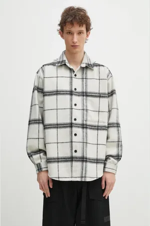 Mki Miyuki-Zoku Košile s příměsí vlny Check Flannel Shirt pánská