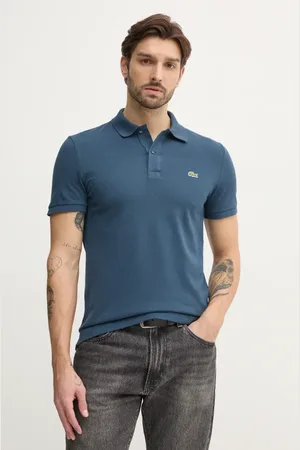 Lacoste Bavlněné polo tričko bílá barva