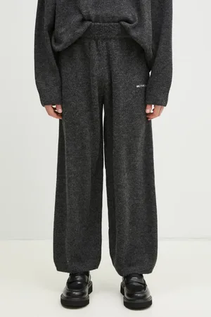 Mki Miyuki-Zoku Tepláky s příměsí vlny Mohair Blend Knit Wide Leg Joggers barva