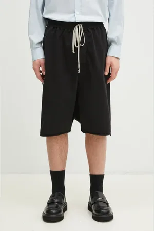 Rick Owens Bavlněné šortky Rick Owens Drawstring Pods pánské