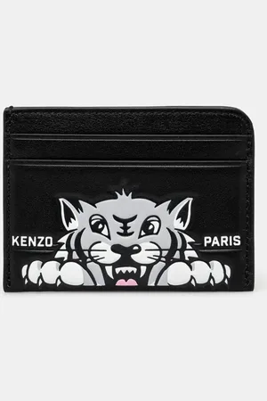 Kenzo Kožené pouzdro na karty barva