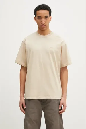 Dickies Bavlněné tričko Clancy Heavyweight Tee Ss Irish Cream barva