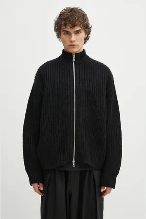 Mki Miyuki-Zoku Svetr s příměsí vlny Chuky Rib Knit Track Jacket pánský