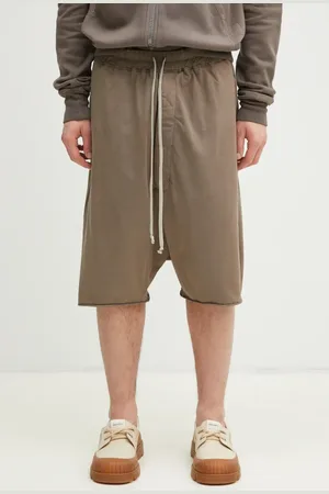 Rick Owens Bavlněné šortky Rick Owens Drawstring Pods pánské
