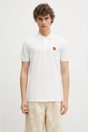 Kenzo Bavlněné polo tričko Pop barva