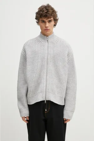 Mki Miyuki-Zoku Svetr s příměsí vlny Chuky Rib Knit Track Jacket pánský