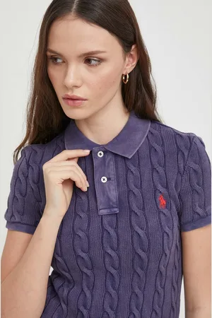 Ralph Lauren Bavlněné polo tričko Ralph Lauren tmavomodrá barva