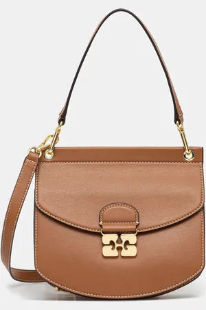 Ganni Kožená kabelka Apo-G Bag Small barva
