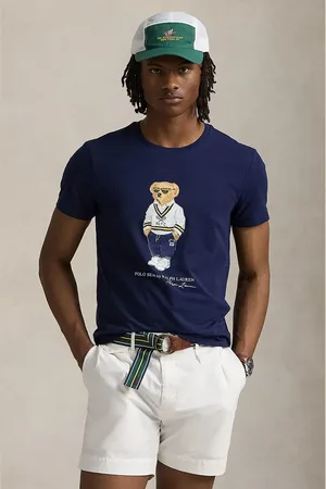 Ralph Lauren Bavlněné tričko tmavomodrá barva