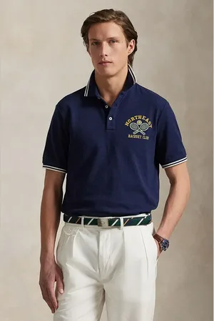Ralph Lauren Bavlněné polo tričko tmavomodrá barva