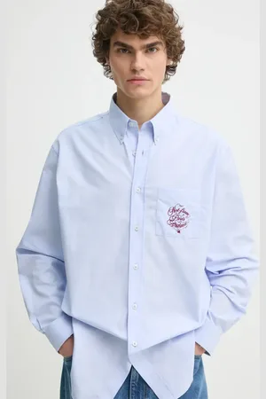Drôle de Monsieur Bavlněná košile La Chemise Slogan Vignes barva