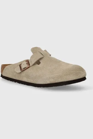 Birkenstock Semišové pantofle Boston pánské