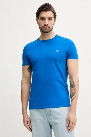 Lacoste Bavlněné tričko bílá barva