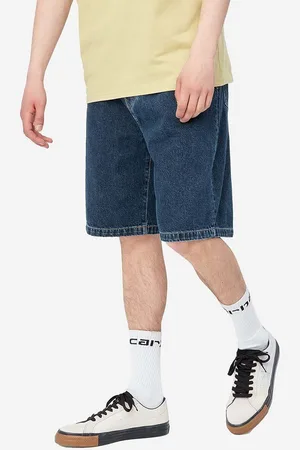 Carhartt Bavlněné riflové kraťasy Landon Short I030469-BLUESTOWAS