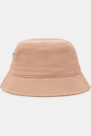 Lacoste Bavlněný klobouk růžová barva