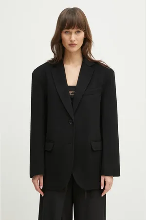 ANINE BING Vlněné sako Quinn Blazer barva