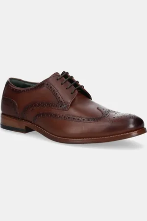 Clarks Kožené polobotky CraftJames Tip pánské