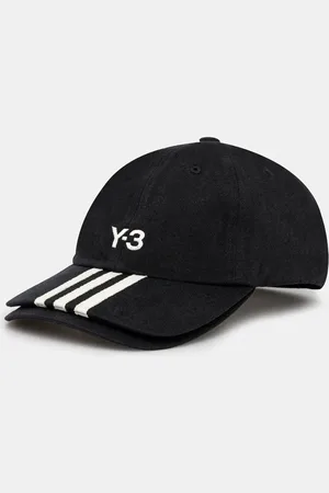 Y-3 Bavlněná baseballová čepice Stripes Double Brim Cap barva