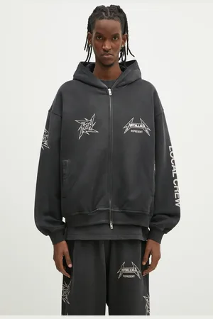 Represent Bavlněná mikina Metallica 40 Year Anniversary Zip-Thru Hoodie pánská